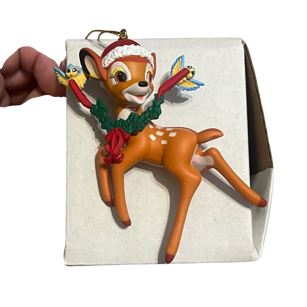 Vintage Disney Store Bambi Christmas Ornament
